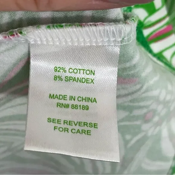 Lilly Pulitzer Petula Mini Dress Size XS Strapless Green Pink‎ Floral - Picture 4 of 5